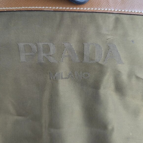 Authentic PRADA Canapa Shoulder Bag in Nylon with LOGO Made in Italy - Picture 12 of 16